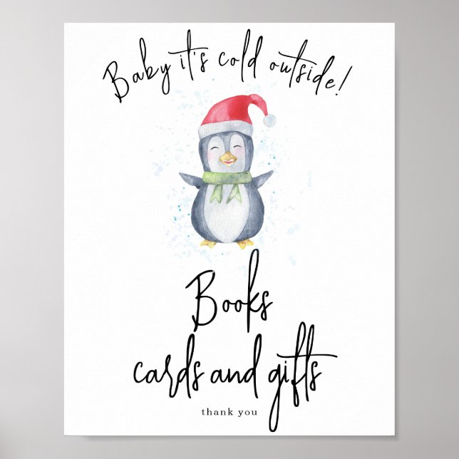 Pinguin - Büchskarten und -geschenke Poster (Vorne)