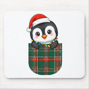 Pinguin Buffalo Kariert Grün Rot Weiß Tasche Chris Mousepad