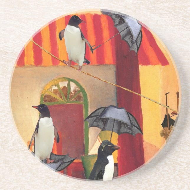 Pinguin-Café Untersetzer (Vorne)