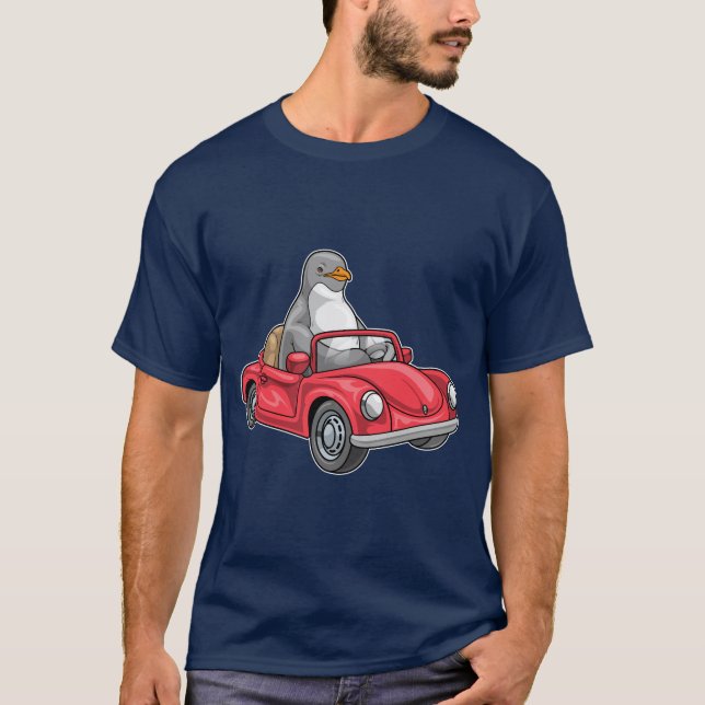 Pinguin Car T-Shirt (Vorderseite)