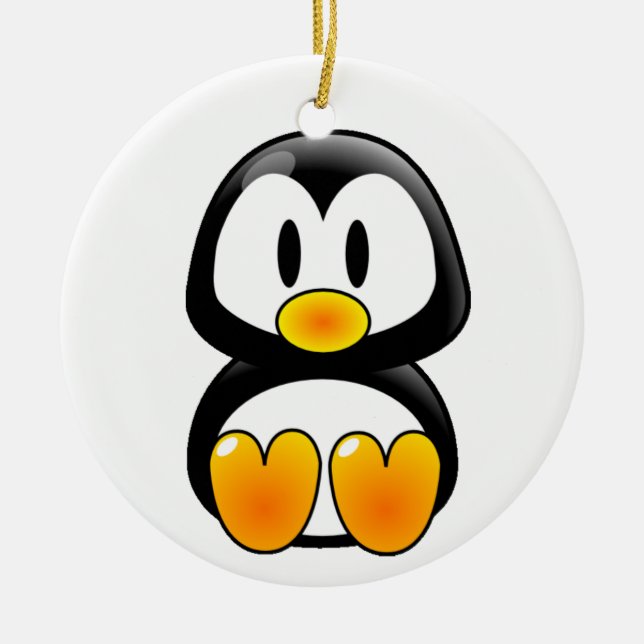 Pinguin Cartoon Ornament (Vorne)