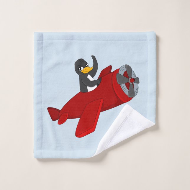Pinguin-Cartoon Waschlappen (Waschlappen)