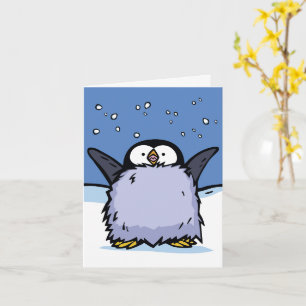 Pinguin Chick Happy Grußkarte Karte