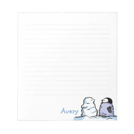 Pinguin Chick Snow Note Pad Notizblock