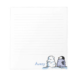 Pinguin Chick Snow Note Pad Notizblock