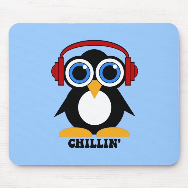 Pinguin chillin mousepad (Vorne)
