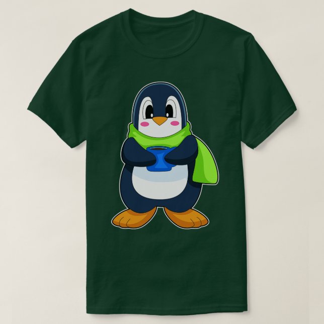 Pinguin Coffee Cup T-Shirt (Design vorne)