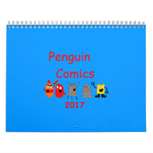 Pinguin Comic 2017 Kalender