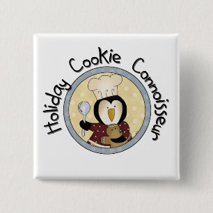 Pinguin Cookie Kenner T - Shirt und Geschenke Button