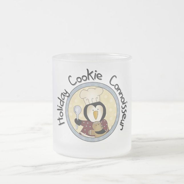 Pinguin Cookie Kenner T - Shirt und Geschenke Mattglastasse (Mittel)