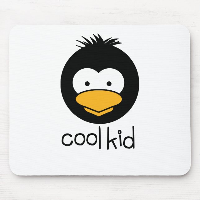Pinguin - cooles Kind Mousepad (Vorne)