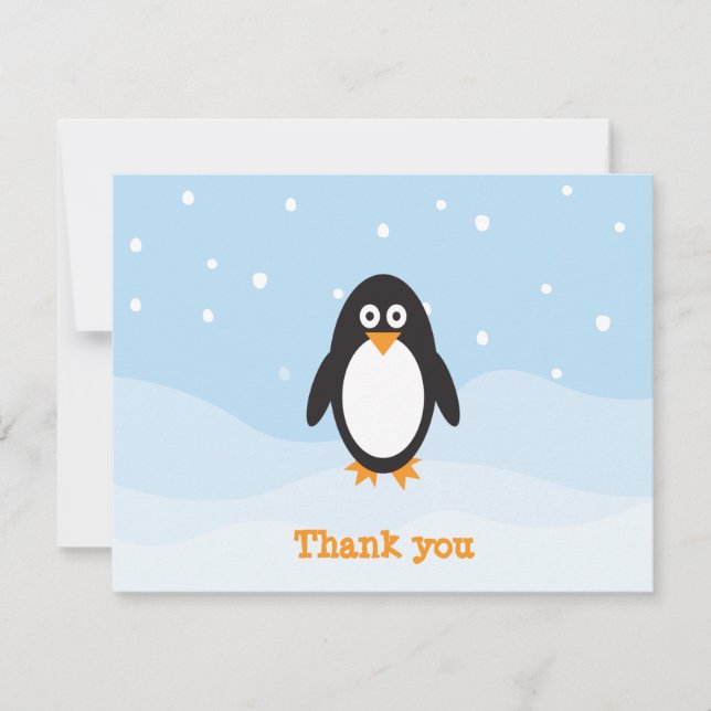 Pinguin Danke, dass Sie eine Karte haben (Vorderseite)