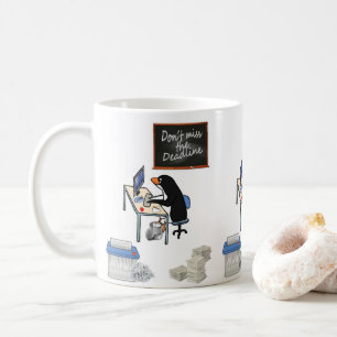 Pinguin Deadline-Tasse Kaffeetasse