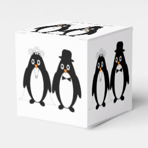 Pinguin Design Wedding Geschenkschachtel