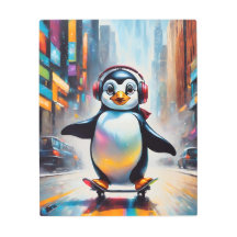 Pinguin Digital Art Malerei Cool