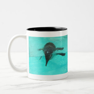Pinguin Diving Zweifarbige Tasse