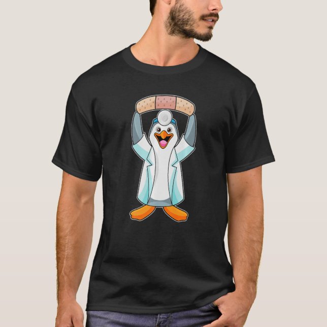 Pinguin Doctor Plaster T-Shirt (Vorderseite)