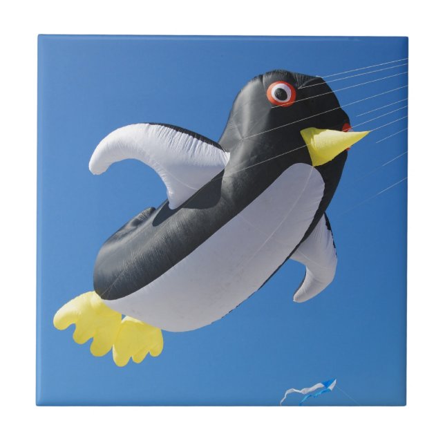 Pinguin-Drachen Fliese (Vorderseite)