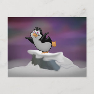 Pinguin Dreaming Postcard Postkarte