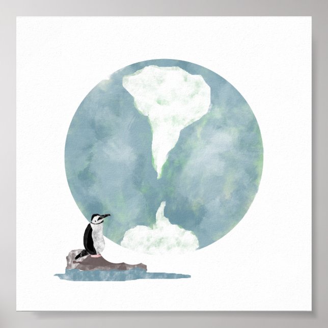 Pinguin Dreams Print Poster (Vorne)