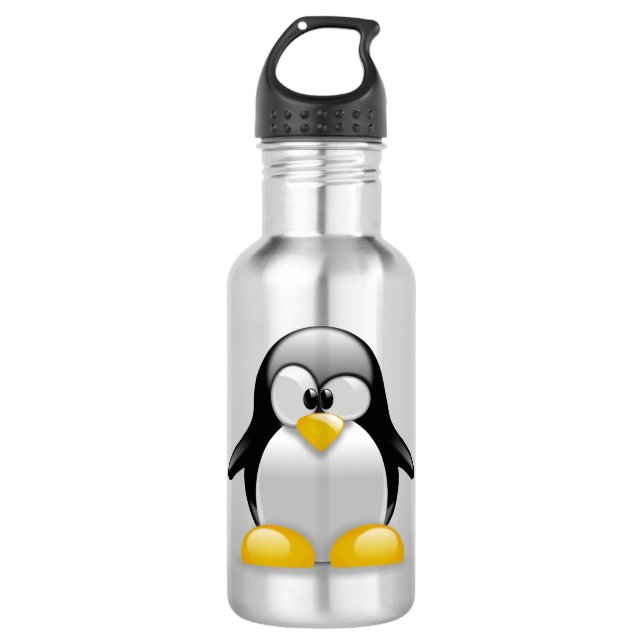 Pinguin Edelstahlflasche (Vorderseite)