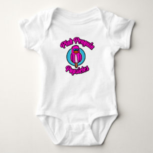 Pinguin-Eis am Stiel Rosa Baby Strampler