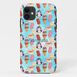 Pinguin-Eiscreme-Süßigkeiten Case-Mate iPhone Hülle