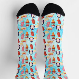 Pinguin-Eiscreme-Süßigkeiten Socken