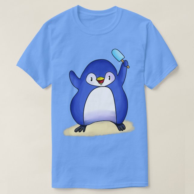 Pinguin-Eiscreme T-Shirt (Design vorne)