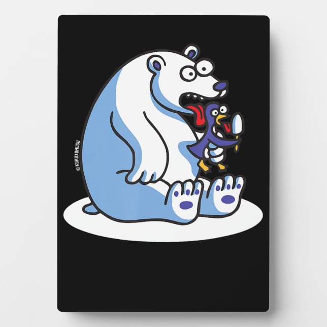 Pinguin-Eiscreme-Tier Lover Fotoplatte (Vorderseite)