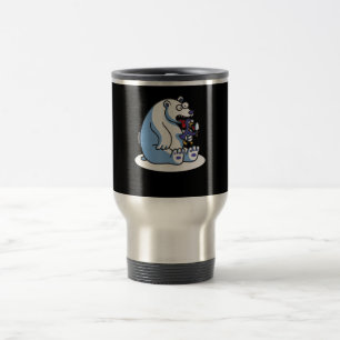 Pinguin-Eiscreme-Tier Lover Reisebecher