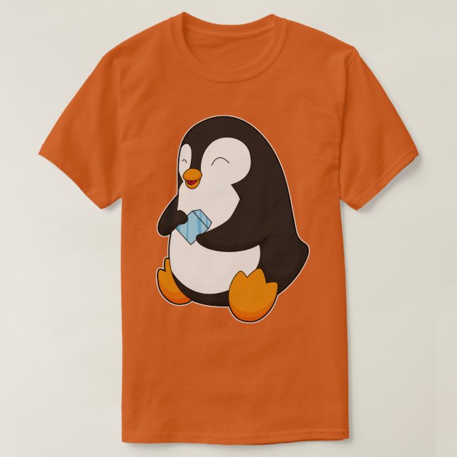 Pinguin-Eiswürfel T-Shirt (Design vorne)