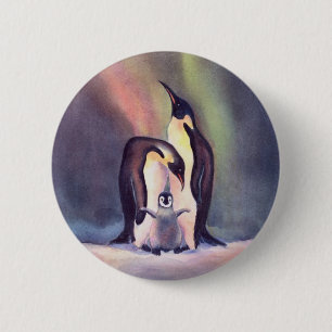 PINGUIN-FAMILIE durch SHARON SHARPE Button