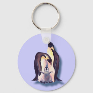 PINGUIN-FAMILIE durch SHARON SHARPE Schlüsselanhänger