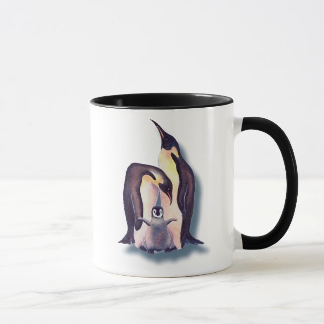 PINGUIN-FAMILIE durch SHARON SHARPE Tasse (Rechts)