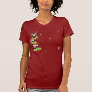 Pinguin-Familien-Weihnachten T-Shirt