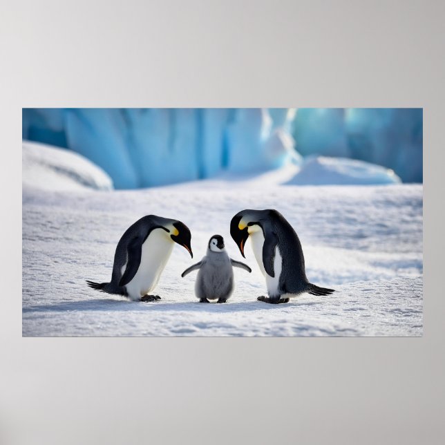Pinguin Family Poster (Vorne)