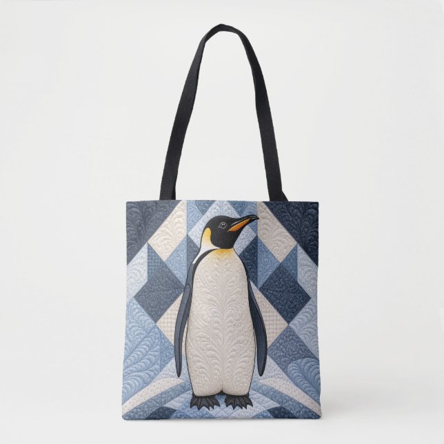 Pinguin-Faux-Quilt Tasche (Vorderseite)