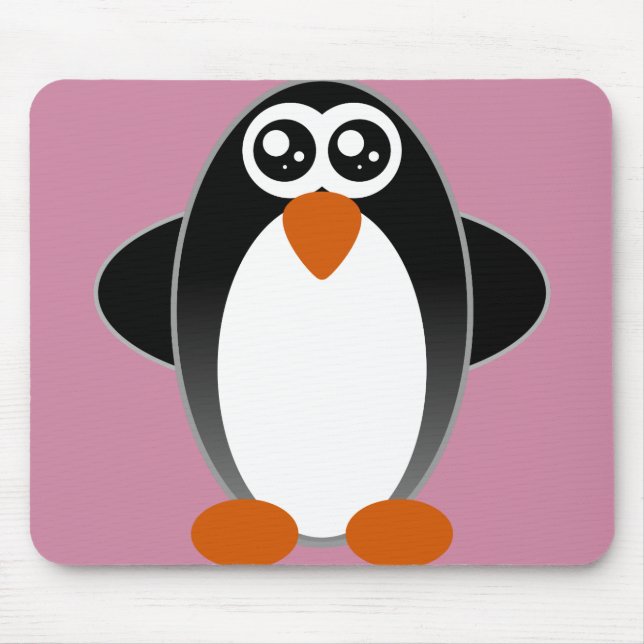 Pinguin-feuchte Augen Mousepad (Vorne)