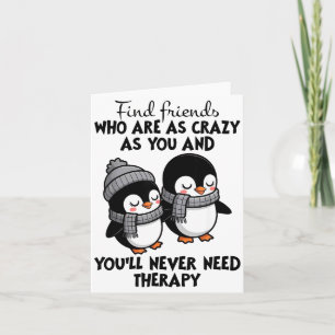 Pinguin findet Freunde, die genauso verrückt sind  Karte