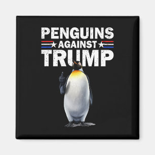 Pinguin Flippers Up widersteht lustigen Pinguinen  Magnet