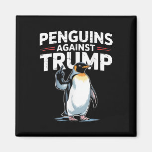 Pinguin Flippers Up widersteht lustigen Pinguinen  Magnet