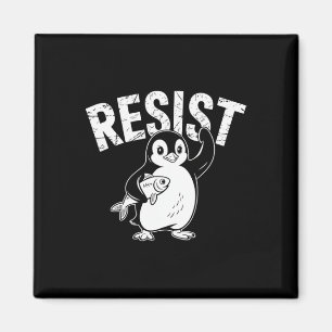 Pinguin Flippers Up widersteht lustigen Pinguinen Magnet