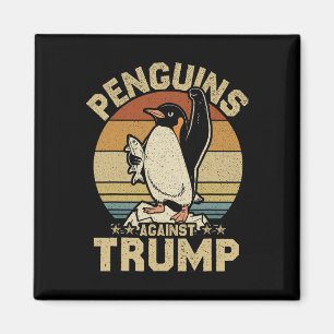 Pinguin Flippers Up widersteht lustigen Pinguinen Magnet