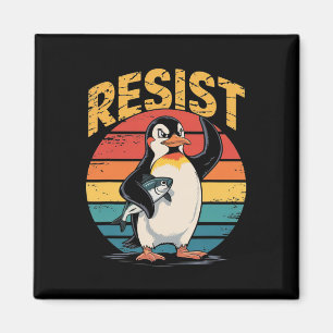 Pinguin Flippers Up widersteht lustigen Pinguinen Magnet