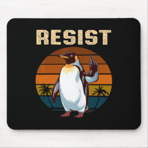 Pinguin Flippers Up widersteht lustigen Pinguinen Mousepad