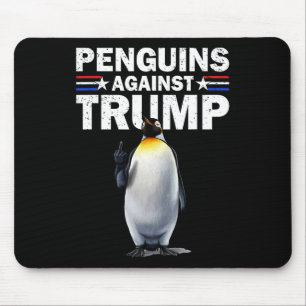Pinguin Flippers Up widersteht lustigen Pinguinen Mousepad