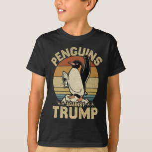 Pinguin Flippers Up widersteht lustigen Pinguinen T-Shirt