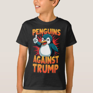 Pinguin Flippers Up widersteht lustigen Pinguinen T-Shirt