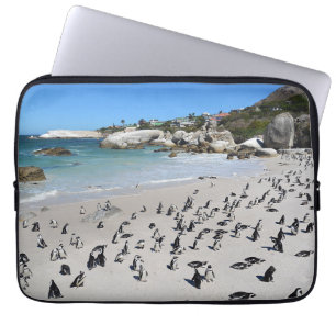 Pinguin-Flussstein-Strand Südafrika Laptopschutzhülle